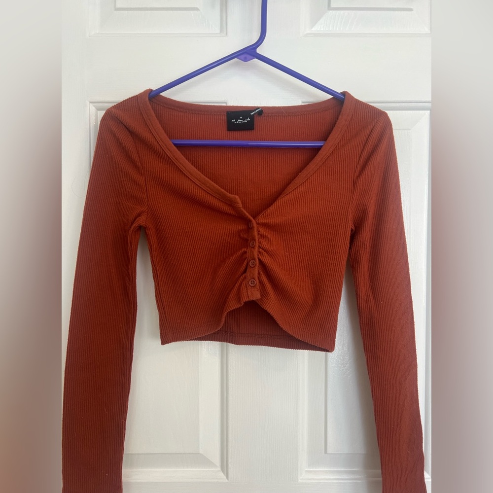 Urban Outfitters Cropped Long Sleeve Cardigan